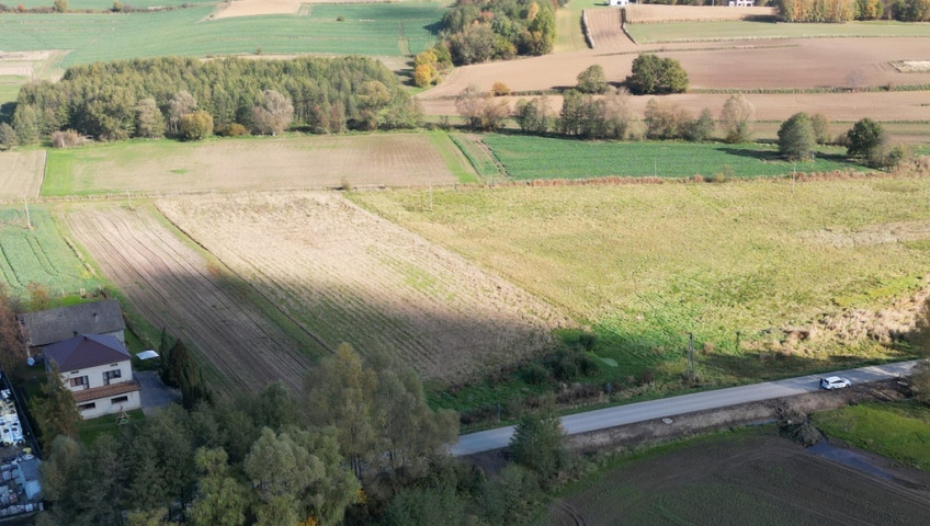 Działka Sprzedaż Trąbki Działka 10a I linia zabudowy - Trąbki gmina Biskupice