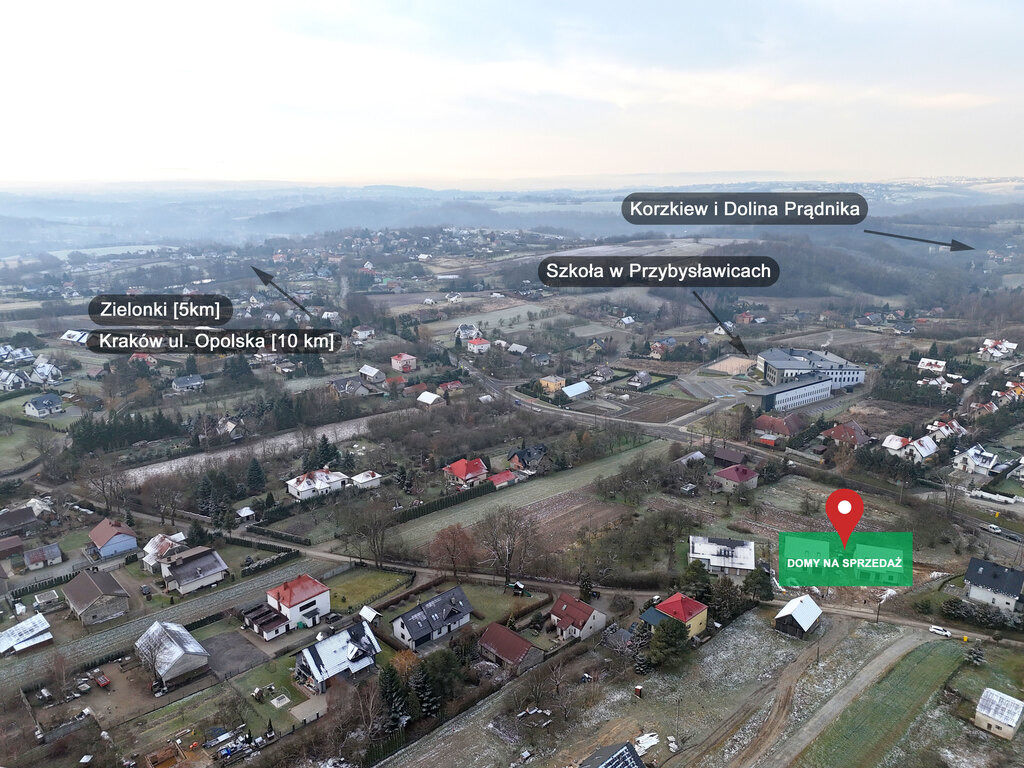 Dom Sprzedaż Przybysławice Domy wolnostojące na sprzedaż Przybysławice gm. Zielonki - pod Krakowem