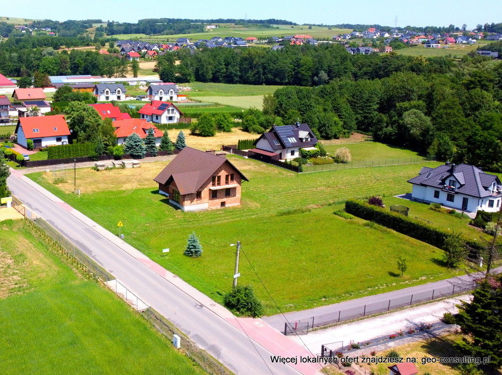 Działka Sprzedaż Zabierzów Płaska działka z mediami w Brzeziu gm. Zabierzów 14a
