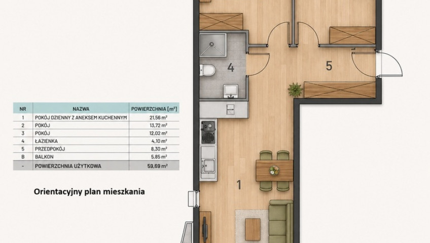 Mieszkanie Wynajem Kraków Kraków-Krowodrza Stefana Banacha I Apartamet do wynajęcia I osiedle OZON